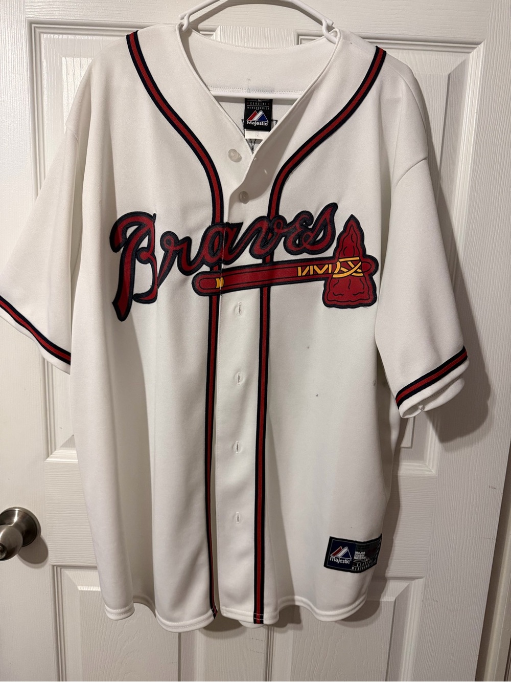 Vintage Majestic Atlanta Braves Heyward White Jersey